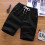 Herreshorts i bomuld, sort, 4XL 2