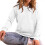 Blusa feminina oversized com capuz e mangas compridas 4