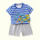 Ensemble d'été imprimé à manches courtes pour tout-petits (3M-6T) 4