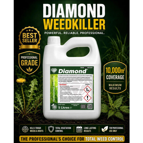 Diamond 5L Horsetail Marestail Weed Killer Concentrate Large Coverage 10000m²
