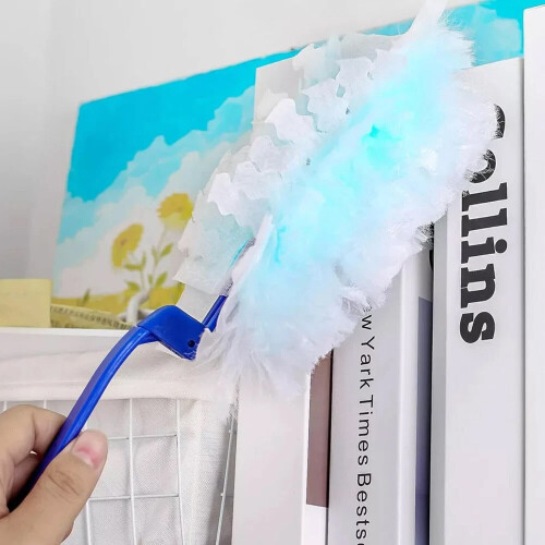 40set Flash Dust Magnet Fluffy Duster Refills KIT with Short Long Handle Refills 2