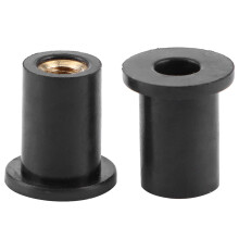 10pc Motorbike Fairing Bolt Set Black