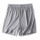 Damshorts med bomull, resår i midjan, grå, plusstorlek 1