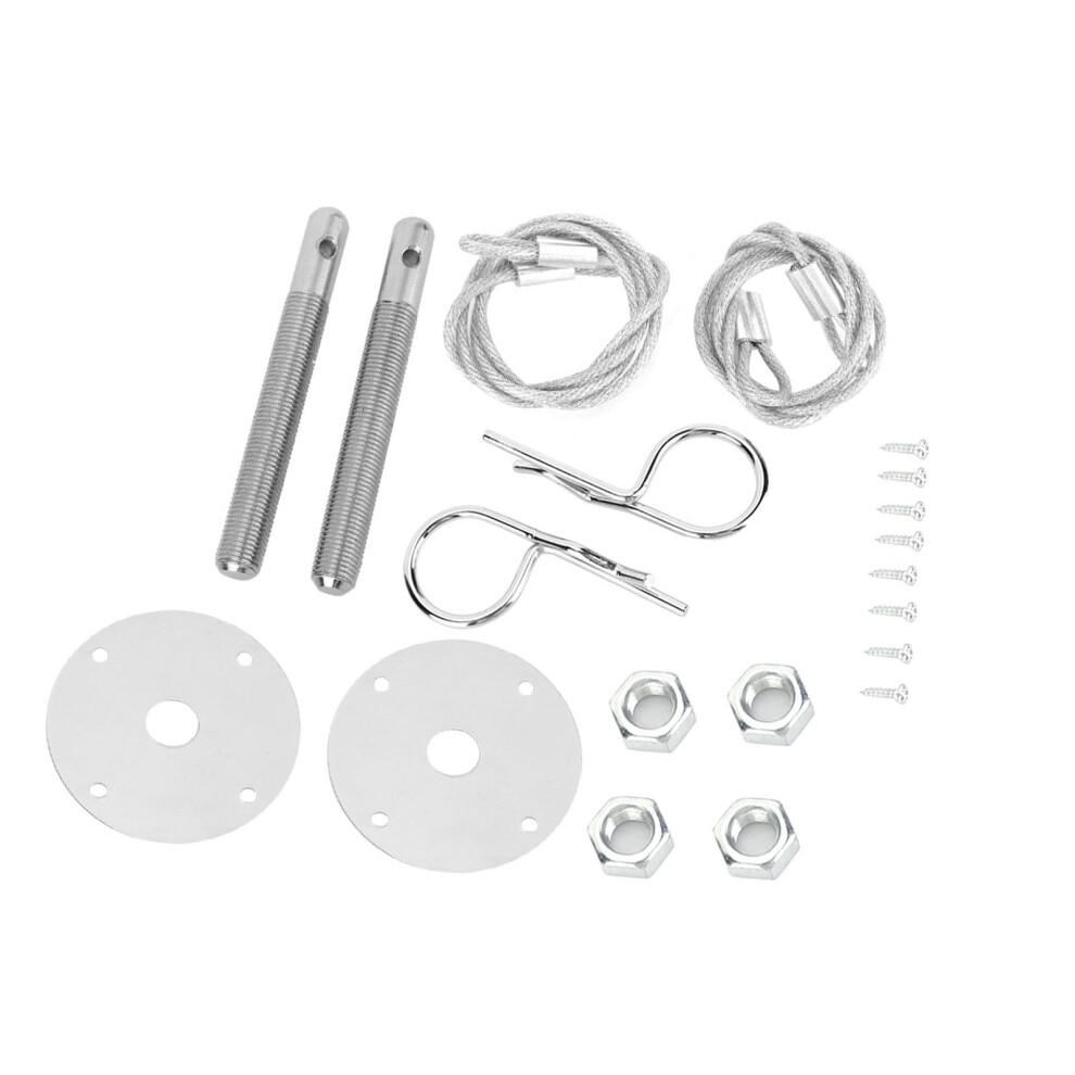 Bonnet Safety Pin Plate Kit For Cars 7293282156517