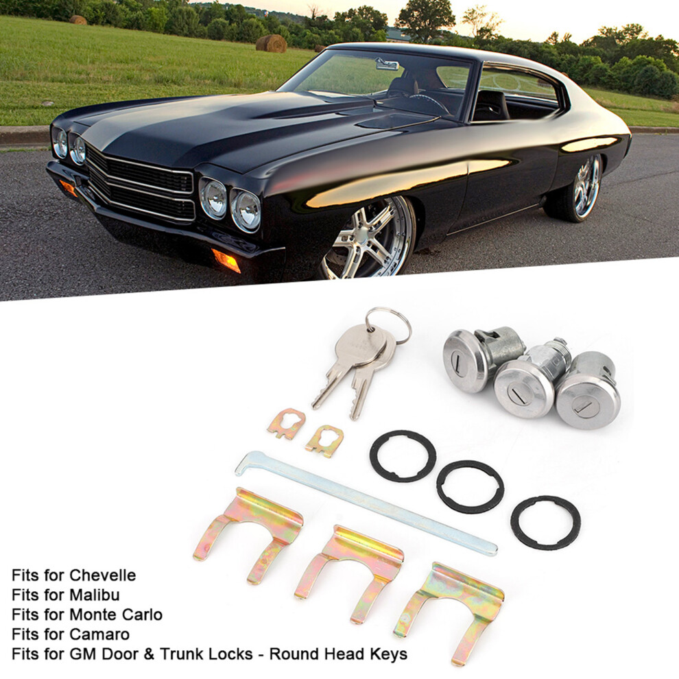 Chevelle Malibu Monte Carlo Lock Set Kit 7293282156593