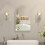 42x68 Arched Bathroom Mirror Cabinet,Metal Framed 9