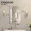 42x68 Arched Bathroom Mirror Cabinet,Metal Framed 4