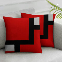 Potahy na polštáře Moderní geometrický čtverec 18x18 palců