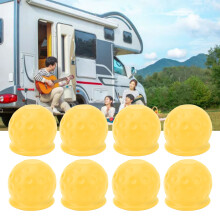 8Pcs Strong Tow Ball Covers 50mm Yellow