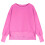 Felpa girocollo oversize per bambini, rosa acceso, 5-14 anni 5