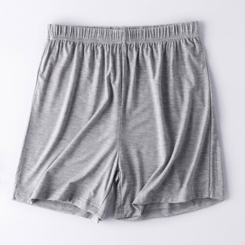 Damshorts med bomull, resår i midjan, grå, plusstorlek 1