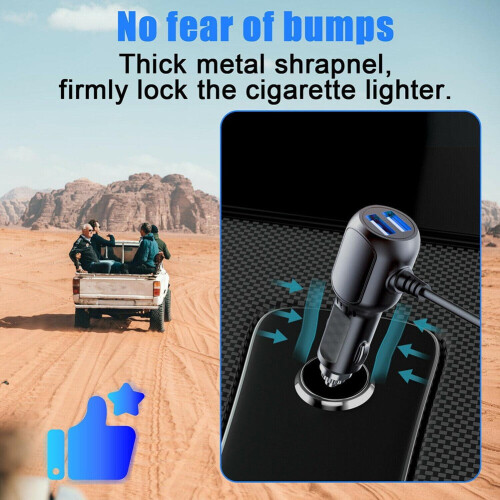 Dash Cam Car Charger USB Cable 11.5 ft 1