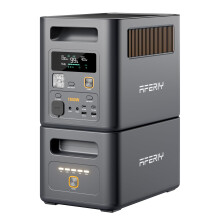 AFERIY 1800W Portable Power Station 2048Wh, Expandable to 5120Wh LiFePO4 Solar Generator & 1H Fast Charging,9 Outputs, with App
