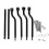 Black Saddle Bag Support Bar Iron 7