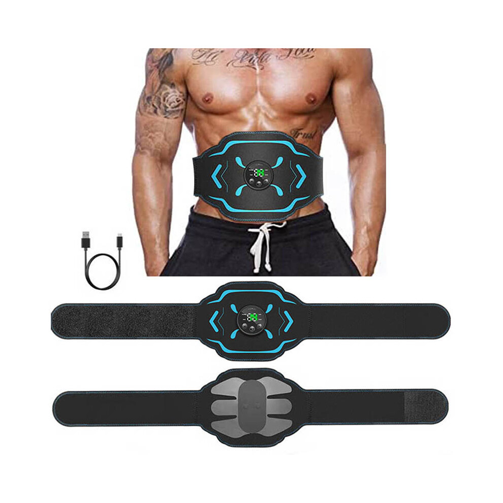 Stoyotu Ems Stimulation Belt Vibration Abs Stimulator Abdominal Muscle Trainer Exerciser Belts Home Gym Fiess Equiment Body Slimming