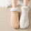 Varma barntofflor i beige fleecefoder med halkskydd3–4 6