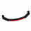 6x Front Bumper Splitter Glossy Black Red 17
