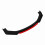 6x Front Bumper Splitter Glossy Black Red 6