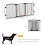 Puerta para perros plegable y ajustable con cierre automático, 3 paneles, 202,5 x 76 cm. 3