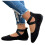 Women's Ballet Flats with Criss-Cross Elastic Strap, Black, 5
