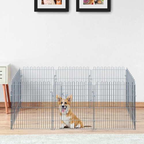 Set di 8 pezzi per box per cuccioli, sicuro e stabile, 63x76 cm 1