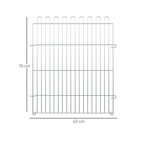 Set di 8 pezzi per box per cuccioli, sicuro e stabile, 63x76 cm 2