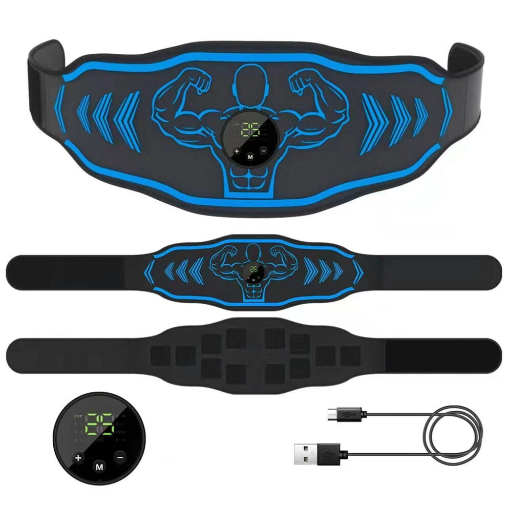 Stoyotu Abs Trainer Belt Ems Abdominal Muscle Stimulator Electric Toning Belts Usb Waist Belly Weight Loss Home Gym Fitness Massager