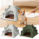 Portable Pet Tent House with Soft Mat 1 Pack 3