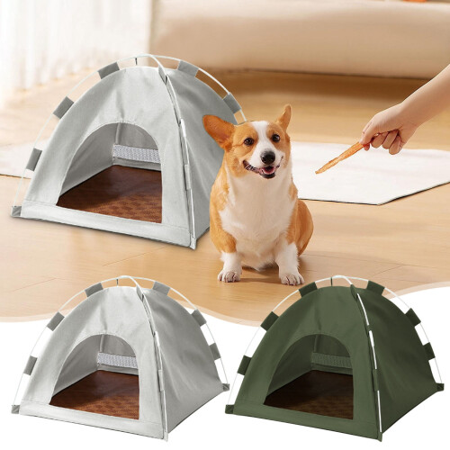 Portable Pet Tent House with Soft Mat 1 Pack 2