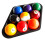 9 Ball Pool Table Triangle Rack Heavy Duty Black Plastic 2