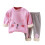 Ensemble pyjama garçon rose à manches longues imprimé robot 6-7 ans 2