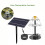 Living And Home 4W Solar Fountain Pump with Adjustable Solar Panel & 6 Nozzles 5
