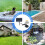 Living And Home 4W Solar Fountain Pump with Adjustable Solar Panel & 6 Nozzles 3