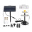 Living And Home 4W Solar Fountain Pump with Adjustable Solar Panel & 6 Nozzles 9