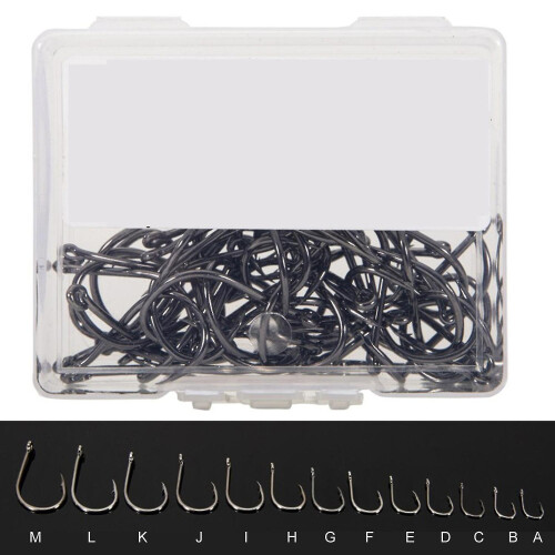 Σετ 50 τεμαχίων Sharp Barb Hooks, Μονόκεφαλα Jig Hooks από χάλυβα υψηλής περιεκτικότητα 1