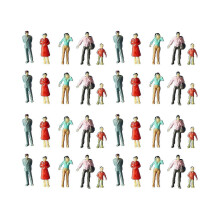 100 Pcs Miniature Mixed Model People Figures for DIY Sand Table Landscape and Train Scene Decor