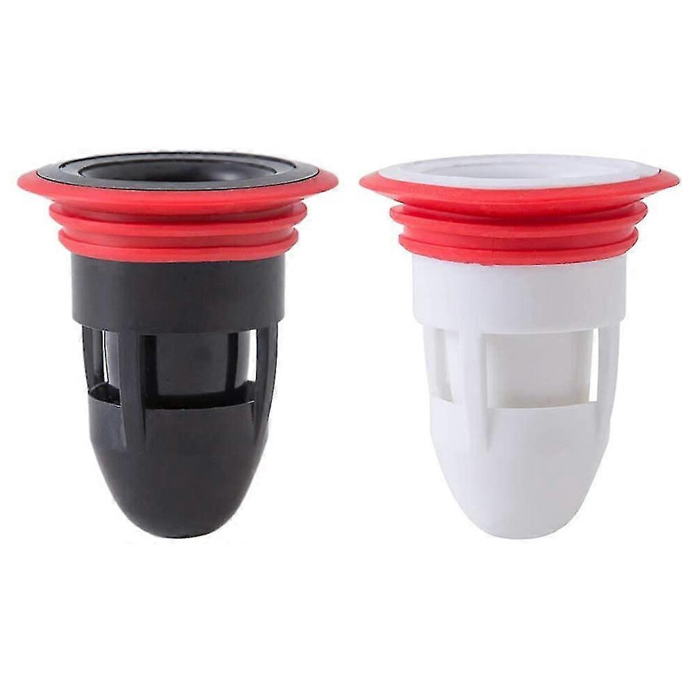 2 Pack Kitchen and Bathroom Shower Drain Stoppers, Anti Backflow and Anti Odor, Durable Silicone Seal