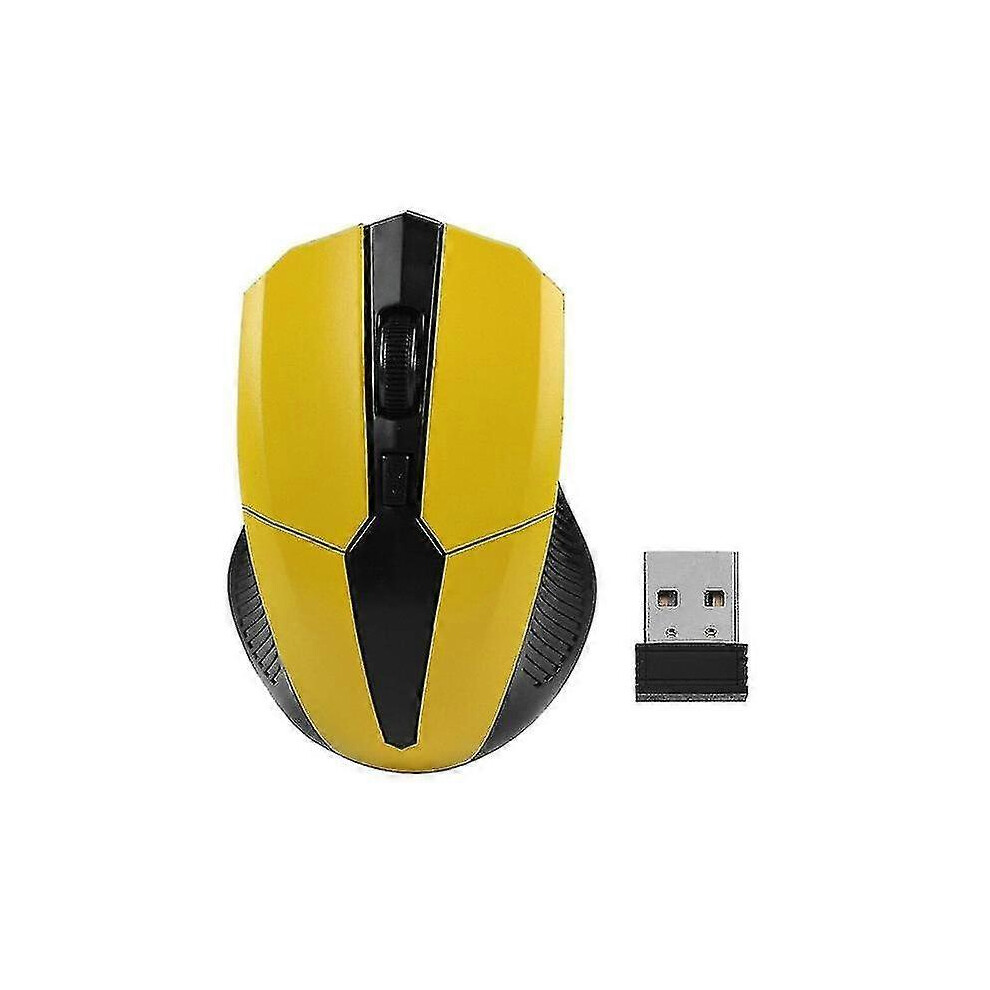 Wireless Mouse Adjustable 1200 Dpi Optical Gaming Mouse With Ergonomic Design For Laptop And Pc 6485316053386