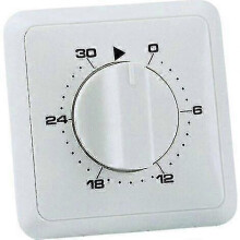 Minuteur analogique journalier encastré, intervalles de 30 minutes, commande de programmation murale compacte