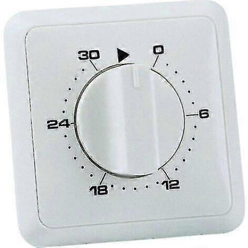 Minuteur analogique journalier encastré, intervalles de 30 minutes, commande de programmation murale compacte
