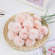 10 künstliche Seidenchrysanthemenkugeln und Hortensien für Hochzeiten, Brautjungfern, Heimdekoration und DIY-Bastelarbeiten