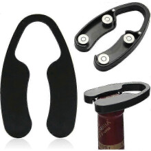 Black Wine Bottle Foil Cutter Set of 3 for European Market, Easy-Use Stainless Steel Wine Accessory