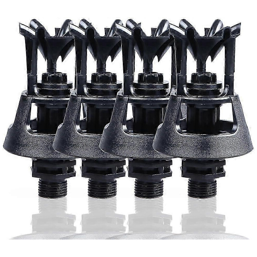 4Pcs 360 Degree Rotary Irrigation Sprinkler Nozzles For Lawn Watering, Durable Outdoor Garden Watering Set 6485316054840