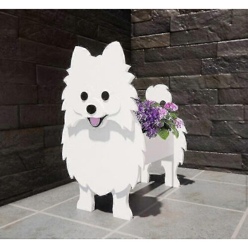 Γλάστρα για σκύλους Pomeranian, χαριτωμένη διακόσμηση κήπου σε γλάστρα για κατο