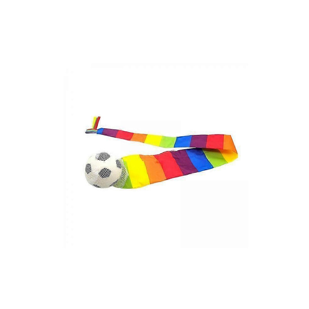 2 Pack Rainbow Ball With Tail Novelty Playground Toy For Lawn, Living Room And Backyard, 65 Cm 6485316056776