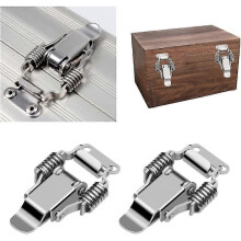 4 Pieces Stainless Steel Clamp Latch Lever Lock Box Hasp Toggle Spring Door Latch Set