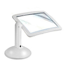 LED Magnifying Glass for Reading, Hands Free Magnifier Glasses with Table Stand, Large Lens, Clear View for Seniors and