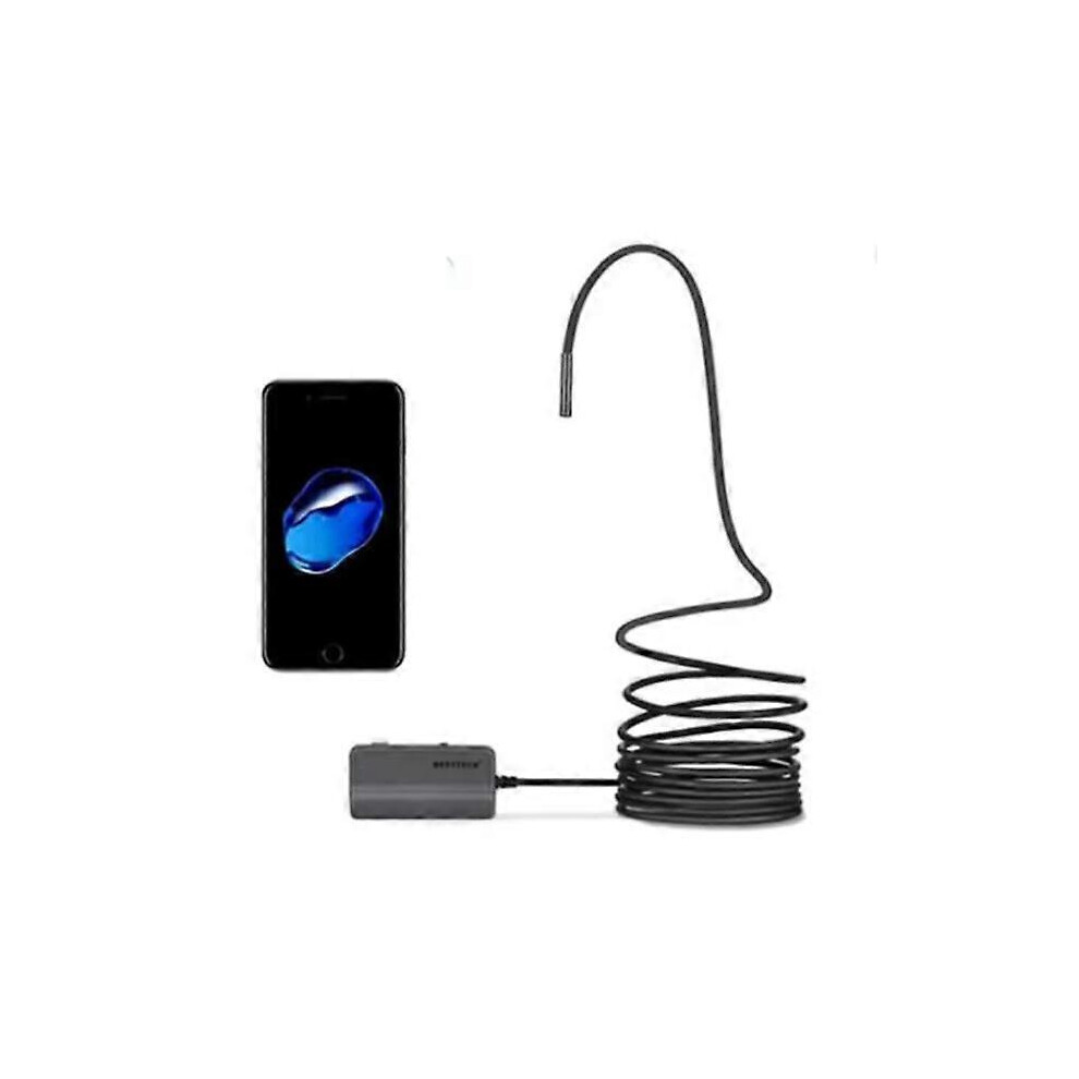 5Mp Fhd Wireless Endoscope Camera, Ip67 Waterproof Wifi Borescope Inspection Camera For Android And Iphone, With 6 Leds 6485316057469