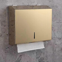 Porta asciugamani di carta da parete in acciaio inossidabile di grado 304 dorato con dispenser automatico