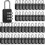 50 Piece Small 3 Digit Combination Padlocks Compact Security Locks for Luggage Locker Suitcase Travel Use 1